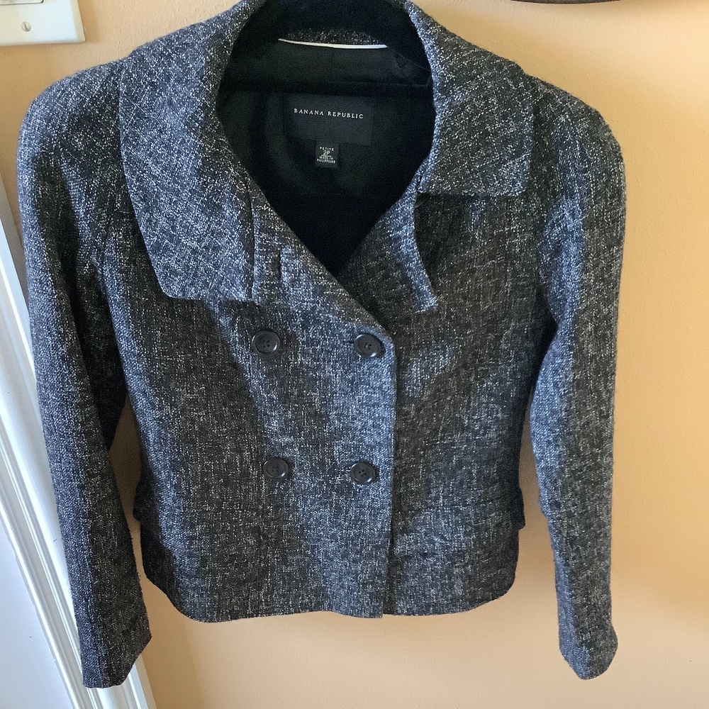 Double breasted bolero style jacket